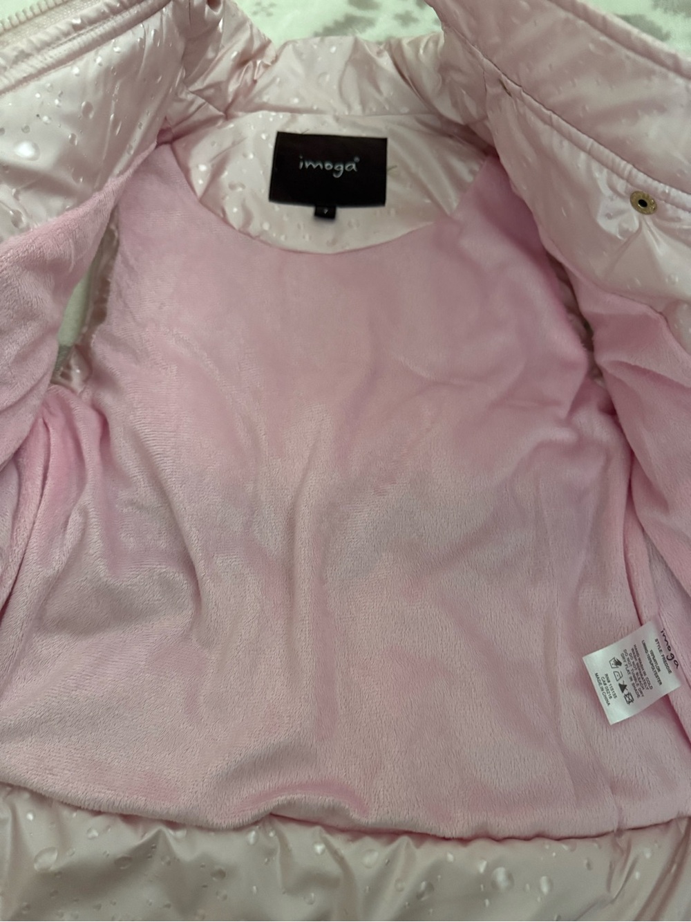 IMOGA Peony Pink Girls Vest with Rainy Dots Girls' Sz. 7 🌸✨ - Picture 3 of 5